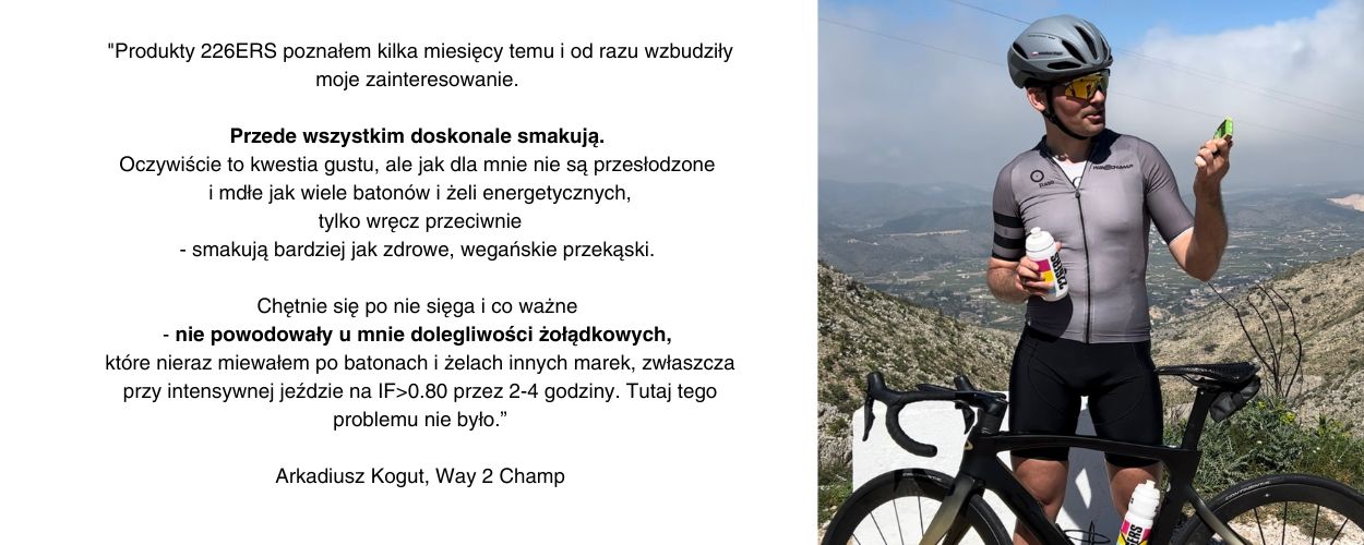 żele energetyczne, żel sportowy, żele 226ers