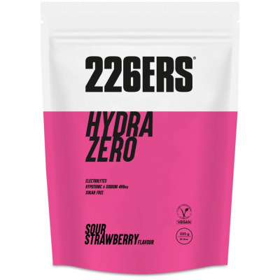 HYDRAZERO DRINK 226ers - elektrolity, proszek 225g. o smaku truskawek