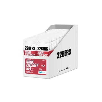 #BOX XS HIGH ENERGY GEL CAF CHERRY 45g. - żel energetyczny, wiśnia (32 szt)