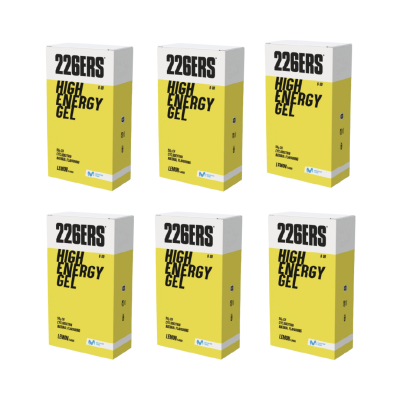 #BOX 6x HIGH ENERGY GEL Pack 6x76g LEMON