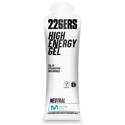 HIGH ENERGY GEL NEUTRAL 226ers - skondensowany żel o wysokiej zawartości węglowodanów, o smaku neutralnym, 76g.