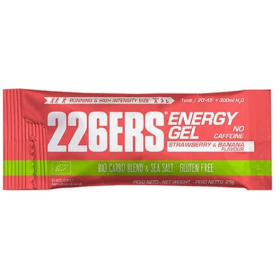 ENERGY GEL 226ers -  certyfikowany żel energetyczny z dodatkiem sodu, o smaku truskawek i bananów, 25g. (mała saszetka)