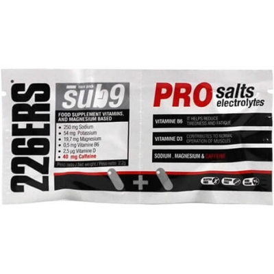 SUB-9 PRO SALTS ELECTROLYTES DUPLO  226ers - sole mineralne z kofeiną, osobno pakowane kaspułki (2szt.)