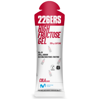 HIGH FRUCTOSE GEL 226ers - żel o wysokiej zawartości węglowodanów, o smaku coli, ze 100mg kofeiny, 80g.