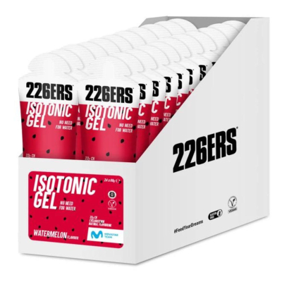 BOX ISOTONIC GEL WATERMELON 226ers - żel izotoniczny o przedłużonym działaniu, o smaku arbuza, 68g. (24 sztuki)