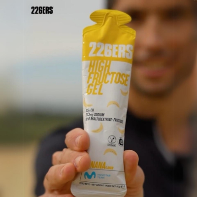 HIGH FRUCTOSE GEL 226ers - żel o wysokiej zawartości węglowodanów, o smaku truskawek, 80g.
